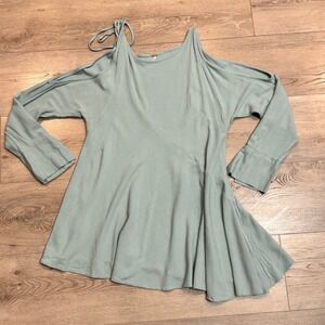 Free‎ People Clear Skies Cold Shoulder Tunic Dress Top Flowy Size XS Xsmall